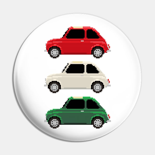 Fiat 500 Pixelart Pin by retsbor10@comcast.net