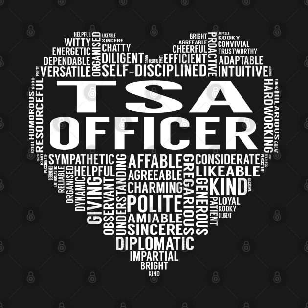 Tsa Officer Heart by LotusTee