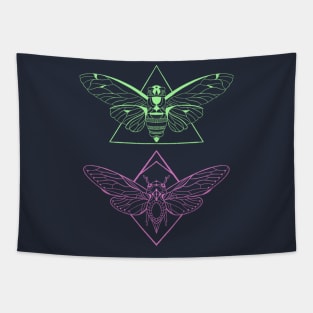 Geometric Bees Tapestry