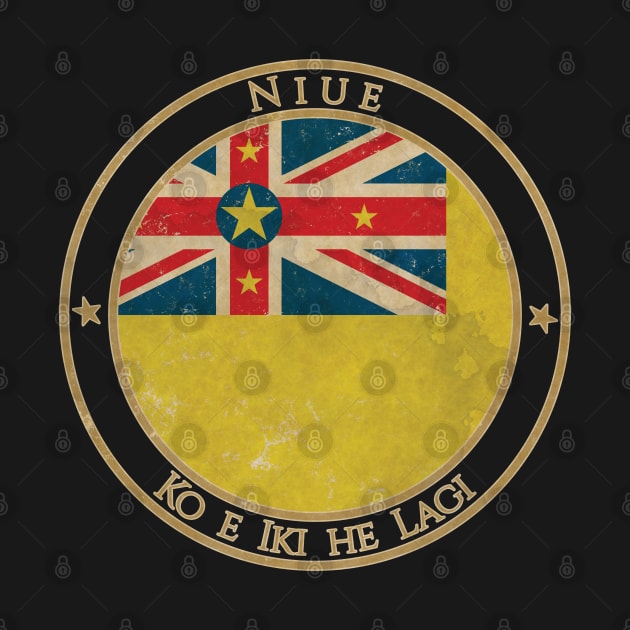 Vintage Niue Oceania Oceanian Flag by DragonXX