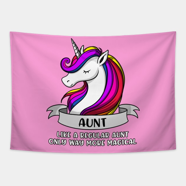 Unicorn Aunt Tapestry by underheaven