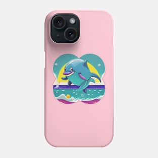 Happy jumping dolphin Phone Case