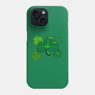 Clover pattern Shamrock - green three leaf clover shamrock. Irish gifts 2022 Phone Case