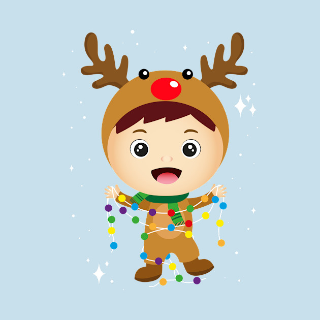 Disover Boy in a deer dress. merry christmas! - Christmas Boy Gift - T-Shirt