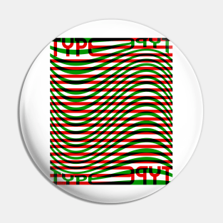 Type Wave (Red Green Black) Pin