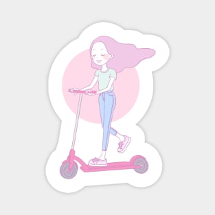 Scooter Girl Magnet