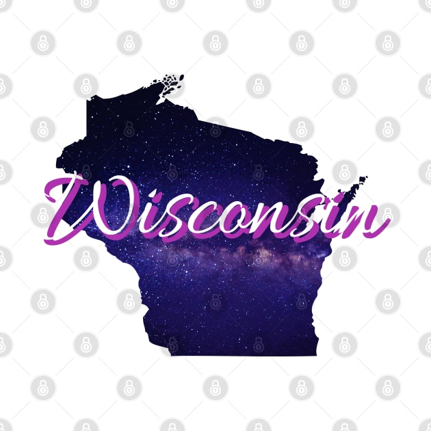 Galactic States - Wisconsin by Daniela A. Wolfe Designs