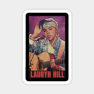 Retro lauryn hill emboss Magnet