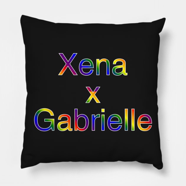 Xena X Gabrielle Pillow by Kayllisti