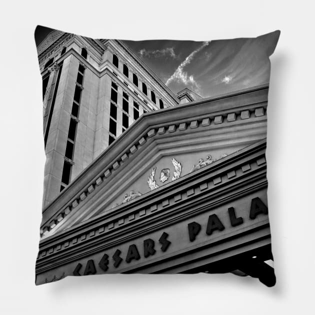 Caesars Palace Las Vegas United States Of America Pillow by Andy Evans Photos