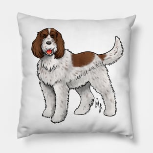 Dog - Spinone Italiano - Brown and White Pillow