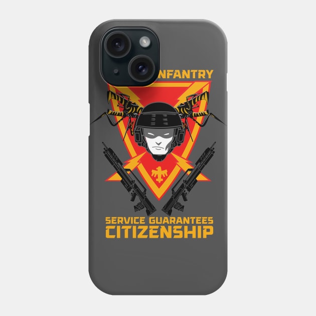 Mobile Infantry - Service Guarantees Citizenship Phone Case by Meta Cortex