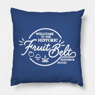 Buffalo NY Fruit Belt Neighborhood Pillow