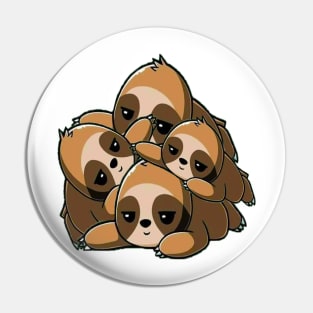 sloth stack Pin