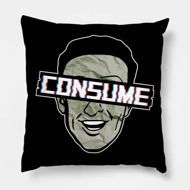 CONSUME Pillow by deadEYEZ