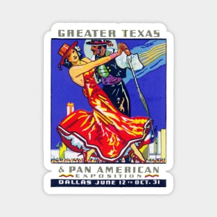 1937 Texas and Pan American Exposition Magnet