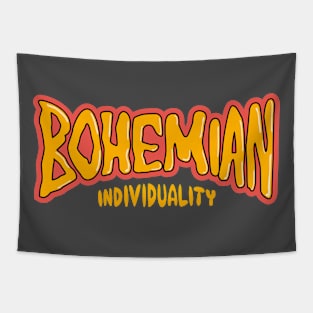 Bohemian Style - Skate-Inspired Graphic Lettering Shirt Tapestry