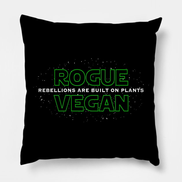 Rogue Vegan Pillow by LazyDayGalaxy