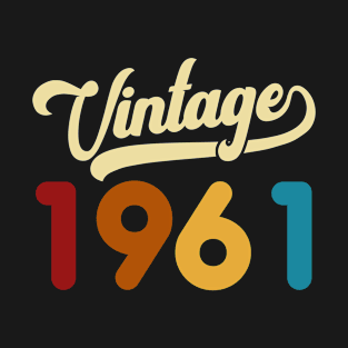 1961 Vintage Gift 59th Birthday Retro Style T-Shirt