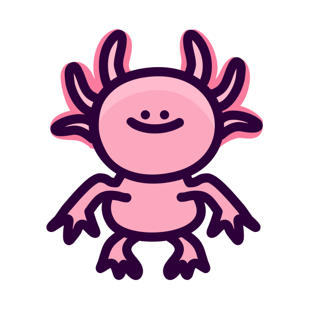 Staring Axolotl by pwbstudios