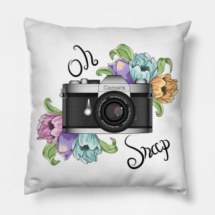 Oh Snap Camera Photography Pillow