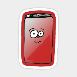 Happy Soda Pop Can Doodle Magnet