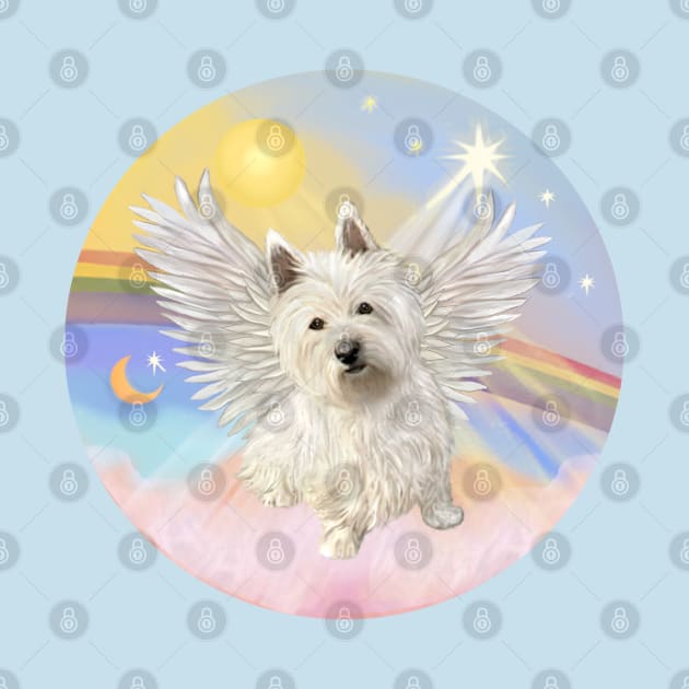 West Highland Terrier in Heaven's Clouds by Dogs Galore and More