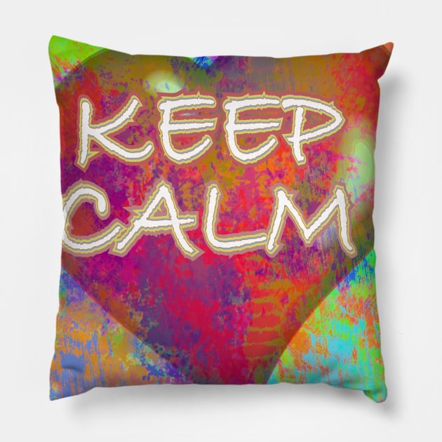 Full of Color with Heart Pillow by ahgee