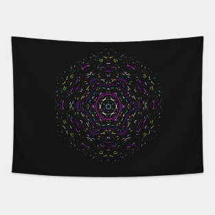 Mandala dots and lines design Tapestry