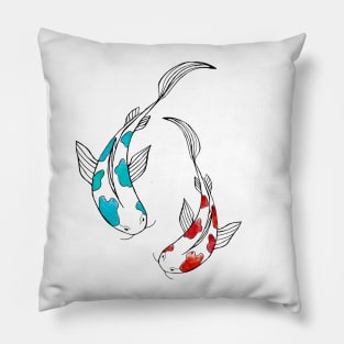 Koi Fish Lovers Transparent Pillow