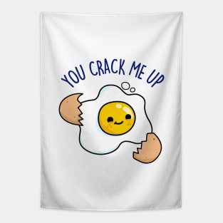 You Crack Me Up Cute Egg Pun. Tapestry