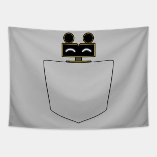 Pocket Caution Bot (Pocket Pat) Tapestry