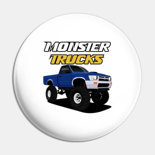 Monster Trucks - blue monster Pin