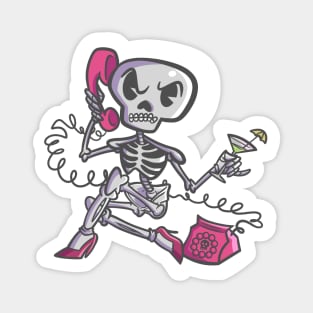 Lady skeleton Magnet