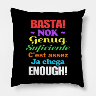 Basta in Seven Languages Pillow