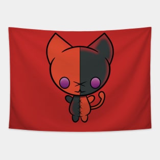 Red Harlekitten Tapestry