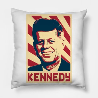 Kennedy Retro Propaganda Pillow