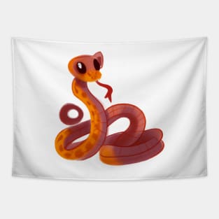 Cute Snake Drawing Tapestry