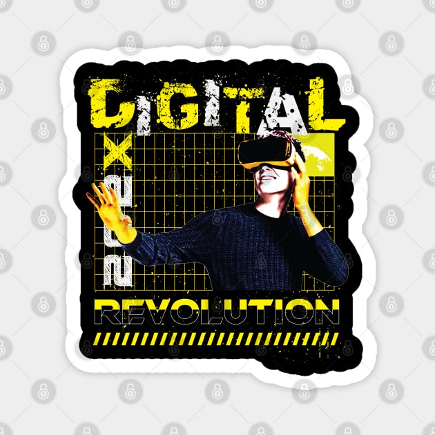 Digital Revolution Magnet by RadioaktivShop