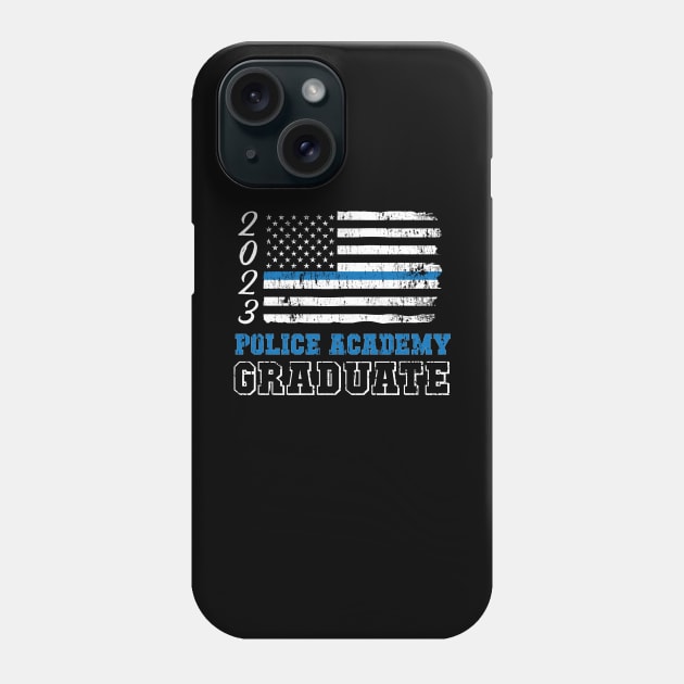 Police Academy 2023 Graduation - Thin Blue Line TShirt Phone Case by bbreidenbach