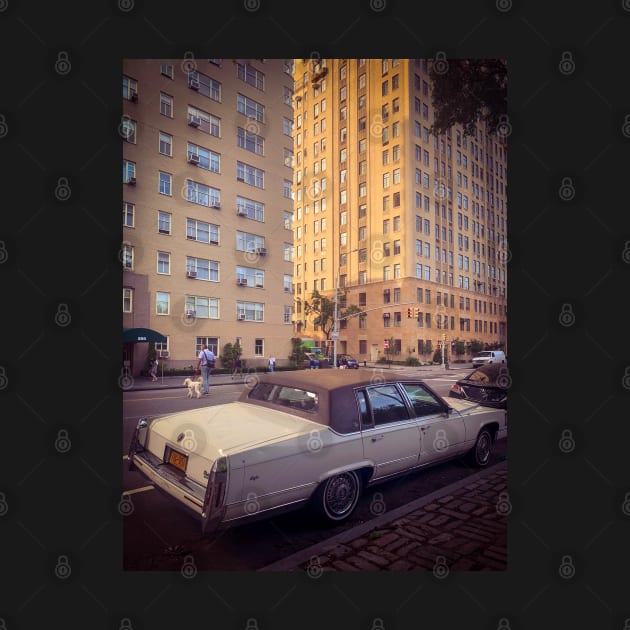 Upper West Side Manhattan NYC Vintage Car Cadillac by eleonoraingrid