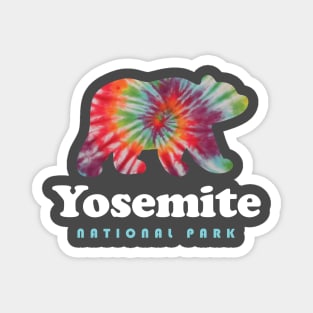 Yosemite National Park Bear Tie Dye California Magnet