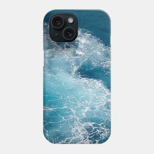 blue sea waves Phone Case