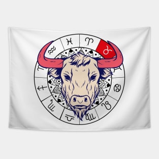 Taurus star sign, zodiac sign horoscope Tapestry