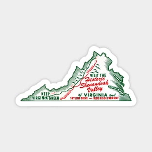 1940s Shenandoah Valley Virginia Magnet