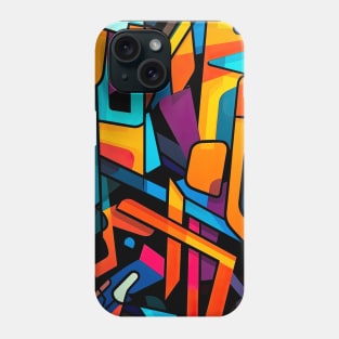 Urban Rainbow: The Graffiti Color Explosion Phone Case