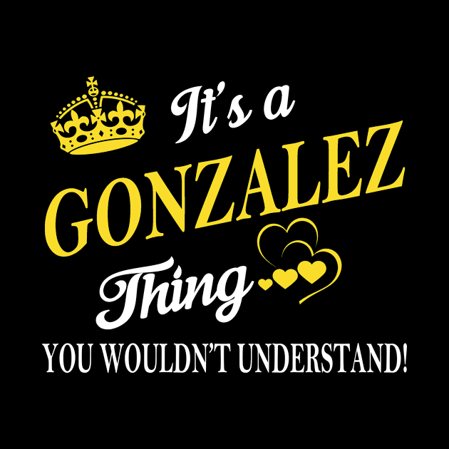 Its GONZALEZ Thing You Wouldnt Understand by Fortune