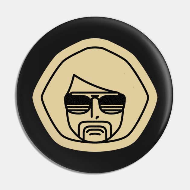 Jet Set Radio Portrait Icon - Golden Rhino Agent Pin by barbes-artworks