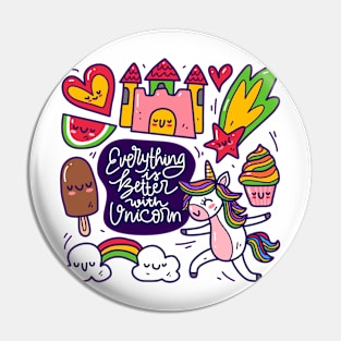 unicorn doodle cute Pin