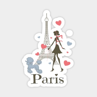 Paris Girl Magnet